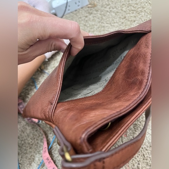 Margot Radley Brown Pebbled Leather Crossbody Bag - Picture 4 of 10